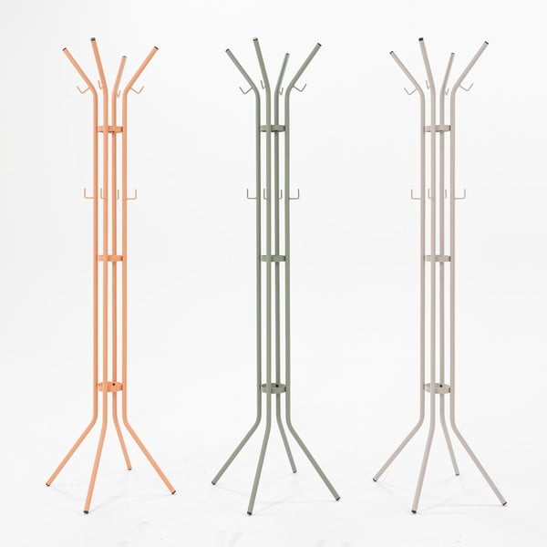 Taupe spalvos iš metalo palto stovas ø 40x170 cm Jessy – Spinder Design-image-2