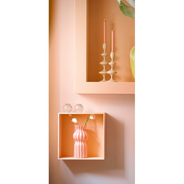 Rožinės spalvos iš stiklo  vaza (aukštis 28 cm) Terento – Light & Living-image-1