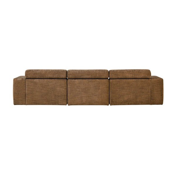 Konjako rudos spalvos reguliuojama kampinė sofa (su kairiuoju kampu/su gultu) Novi – WOOOD-image-3