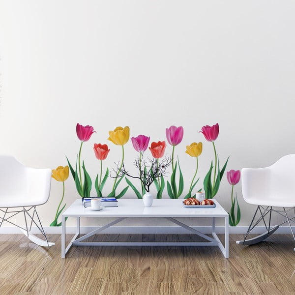 "Ambiance Spring Tulips" sienų lipdukų rinkinys