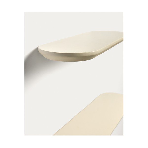 Smėlio spalvos sieninės lentynos 2 vnt. 55 cm Arely – Kave Home-image-2