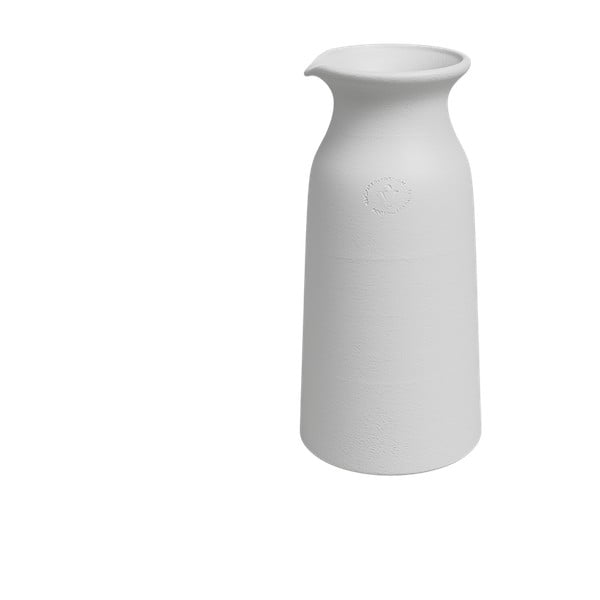 Iš keramikos rankų darbo vaza baltos spalvos (aukštis 30 cm) Bia – Artevasi
