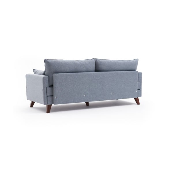 Sulankstoma sofa šviesiai mėlynos spalvos 208 cm Bella – Balcab Home-image-4