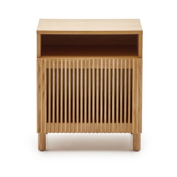 Naktinis staliukas natūralios spalvos iš ąžuolo Beyla – Kave Home