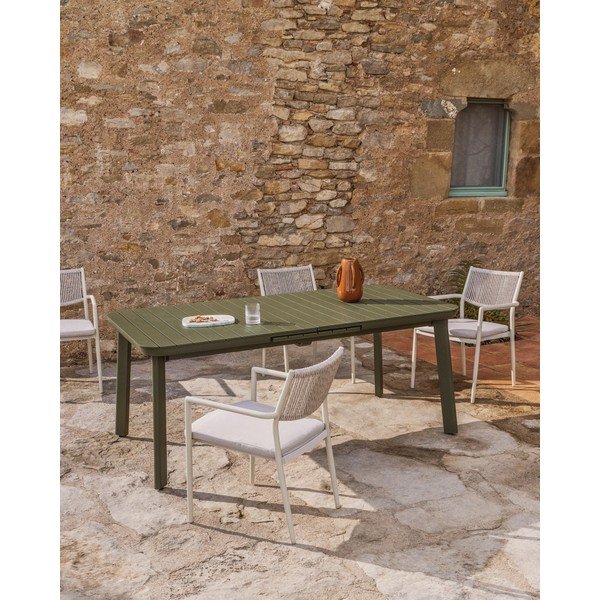 Iš metalo sodo valgomojo stalas 100x220 cm Izola – Kave Home-image-1