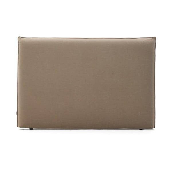 Taupe spalvos iš audinio galvūgalis 180x118 cm Jaira – Kave Home-image-3