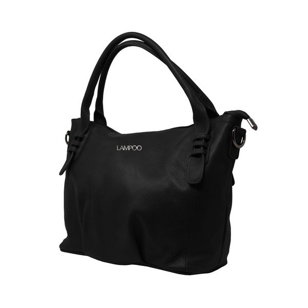 Juoda odinė rankinė Lampoo Grana-image-2