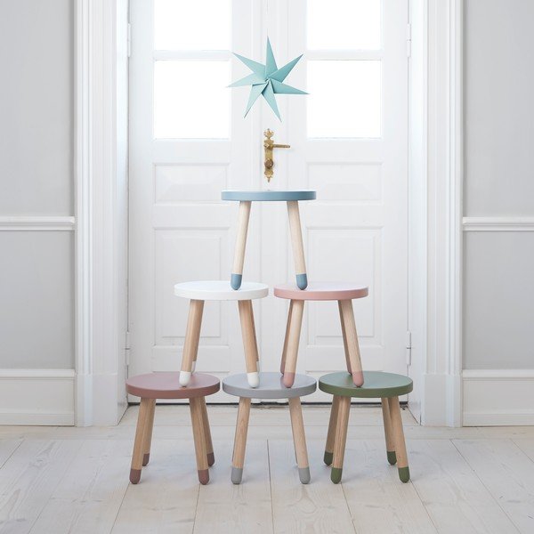 Mėlyna vaikiška taburetė Flexa Dots, ø 30 cm-image-1