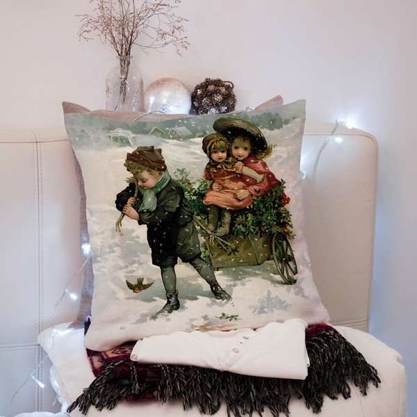 Dekoratyvinis pagalvės užvalkalas su Kalėdų motyvu 43x43 cm – Mila Home-image-3