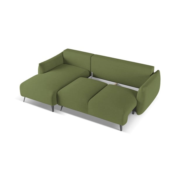 Žalios spalvos kampinė sofa (su kairiuoju kampu) Malie – Makamii-image-3