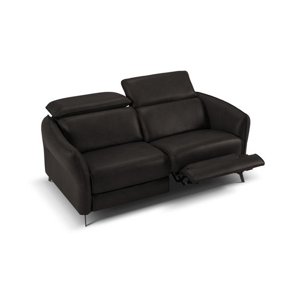 Sofa juodos spalvos iš odos 103 cm Hubble – Windsor & Co Sofas-image-3