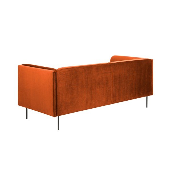 Oranžinio aksomo sofa Actona Nevada-image-2