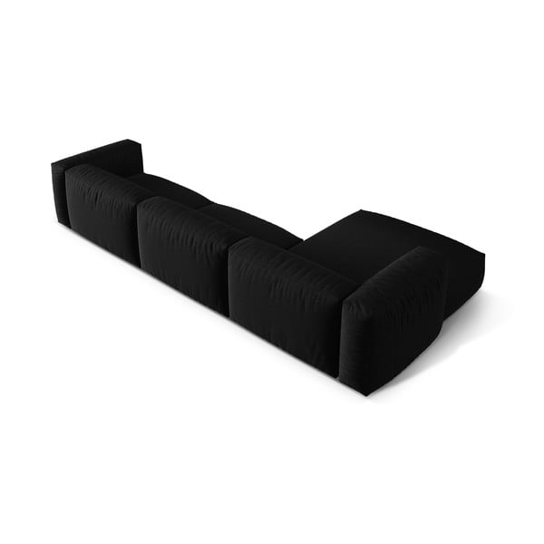 Modulinė kampinė sofa juodos spalvos (su kairiuoju kampu) Martina – Micadoni Home-image-4