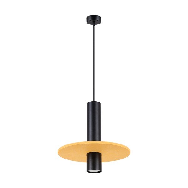 Geltonos spalvos/smėlio spalvos iš metalo kabantis šviestuvas ø 30 cm Olisa – Sollux
