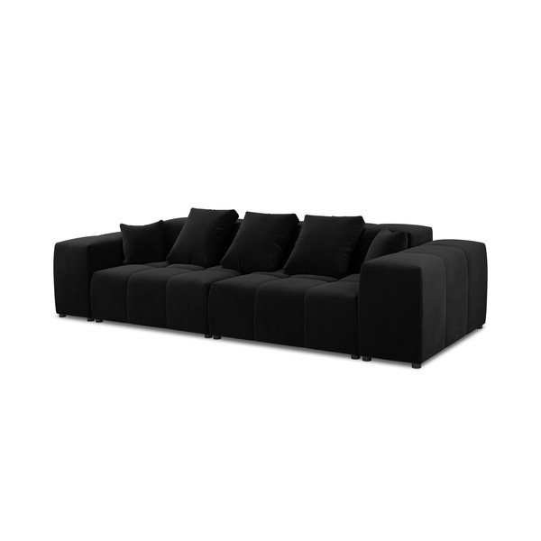 Juodo aksomo sofa 320 cm Rome Velvet - Cosmopolitan Design-image-2