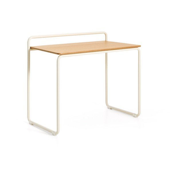 Vaikiškas rašomasis stalas su uosio dekoro stalviršiu 45x82 cm Tinn – Kave Home