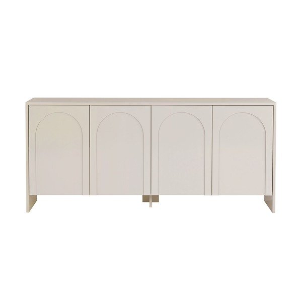 Kreminės spalvos šoninė spintelė 180x80x45 cm Arlen  – Kalune Design-image-3
