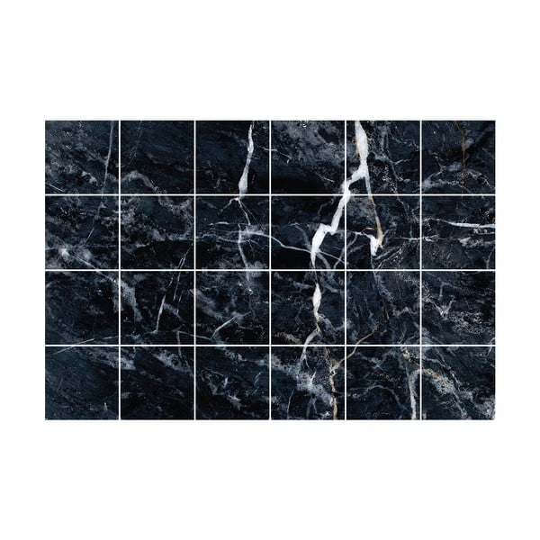 Lipdukų rinkinys plytelėms 24 vnt. 15x15 cm Marble Tiles Florencia - Ambiance-image-2