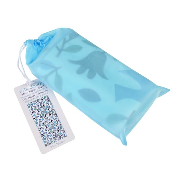 Mėlynos ir baltos spalvos mikropluošto rankšluostis Rex London Folk Doves, 70 x 150 cm-image-2