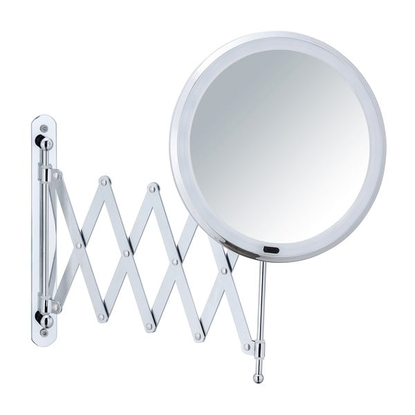 Kosmetinis veidrodis (5x) su apšvietimu/didinantis ø 20 cm Barona – Wenko-image-1