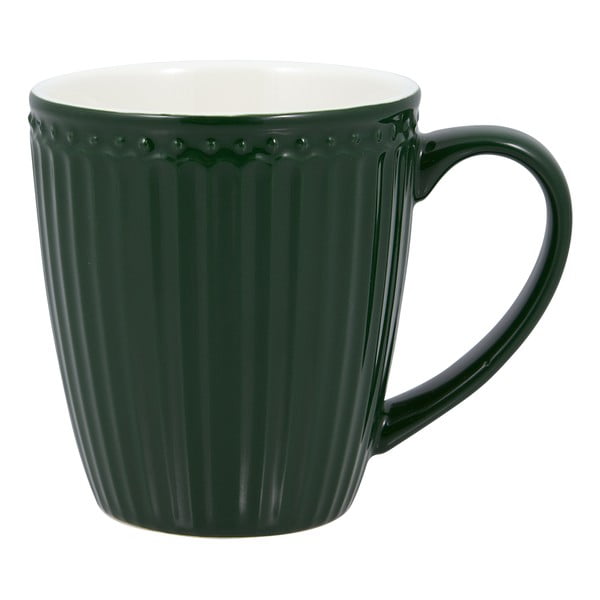 Žalias keraminis puodelis 0,4 l Alice - Green Gate
