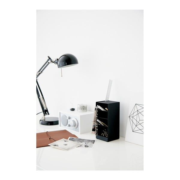 Juodas biuro stendas daiktams laikyti YAMAZAKI Tower-image-1