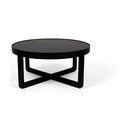 Juodos spalvos apvalios formos kavos staliukas Centre – Zuiver