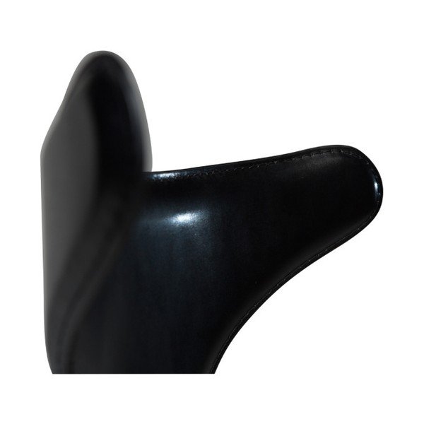 Juoda odinė valgomojo kėdė su natūraliu pagrindu DAN-FORM Dolphin-image-4