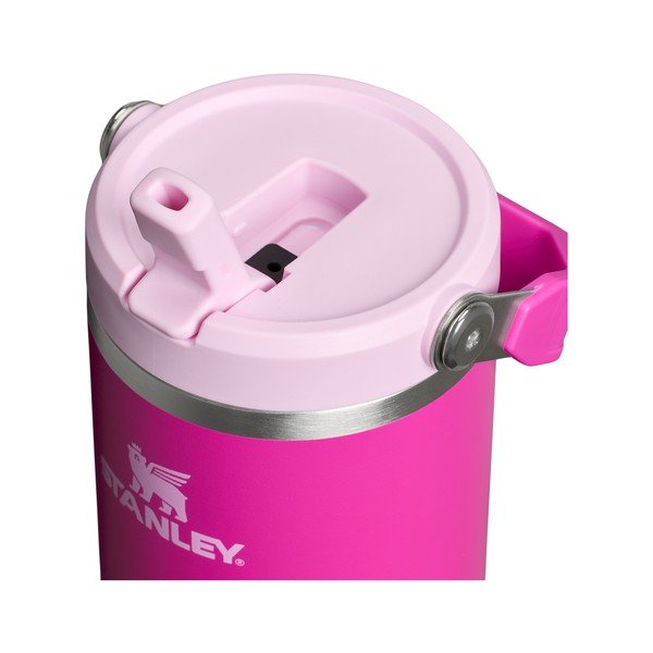 Rožinės spalvos iš nerūdijančio plieno termosas 890 ml The IceFlow™ Flip Straw 2.0 Cherry Blossom – Stanley-image-1