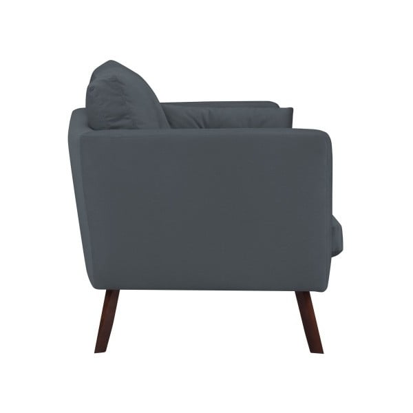 Tamsiai pilka 2 vietų sofa Mazzini Sofos Elena-image-3