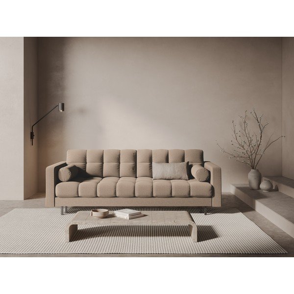 Smėlio spalvos sulankstoma/su sandėliavimo vieta sofa 222 cm Bali – Cosmopolitan Design-image-1