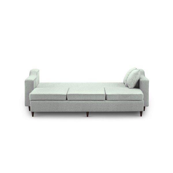 Šviesiai žalia trivietė sofa-lova su daiktadėže Mazzini Sofos Narcisse-image-1
