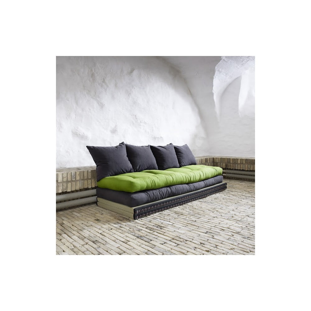 Kintama sofa "Karup Chico Gray/Lime
