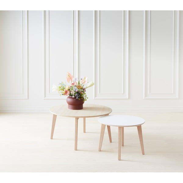 Kavos staliukas su ąžuolo stalviršiu Hammel Iris Ø 90 cm-image-1