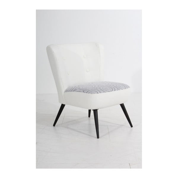 "Max Winzer Neele" pilkos ir baltos spalvos fotelis