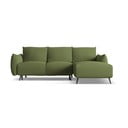 Žalios spalvos kampinė sofa (su dešiniuoju kampu) Malie – Makamii