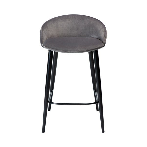 Pilka aksomo baro kėdė 80 cm Dual - DAN-FORM Denmark-image-1