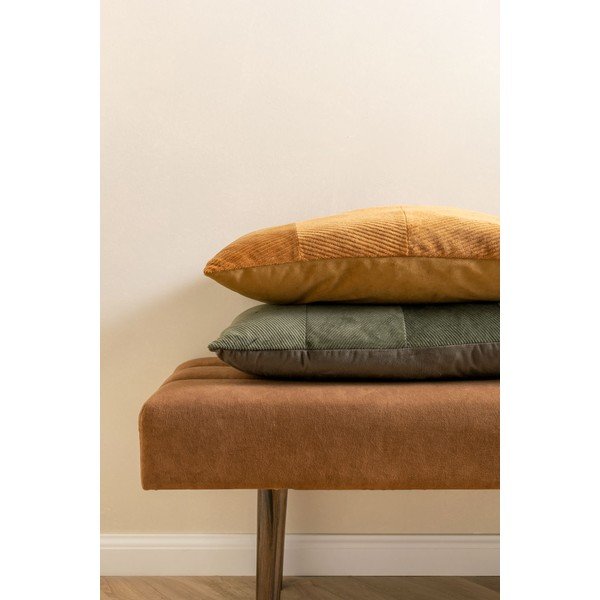 Žalia aksominė pagalvė PT LIVING Velvet, 60 x 30 cm-image-1