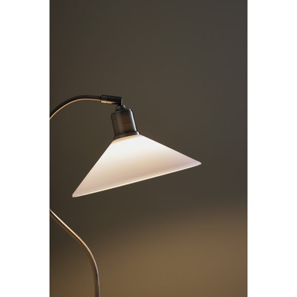 Baltos spalvos/žalvario spalvos stalinis šviestuvas (aukštis 49 cm) su stiklo gaubtu Vela – Markslöjd-image-3