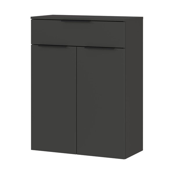 Aukšta/pakabinama vonios daiktadėžė antracito spalvos 71x95 cm Crandon – Germania-image-2