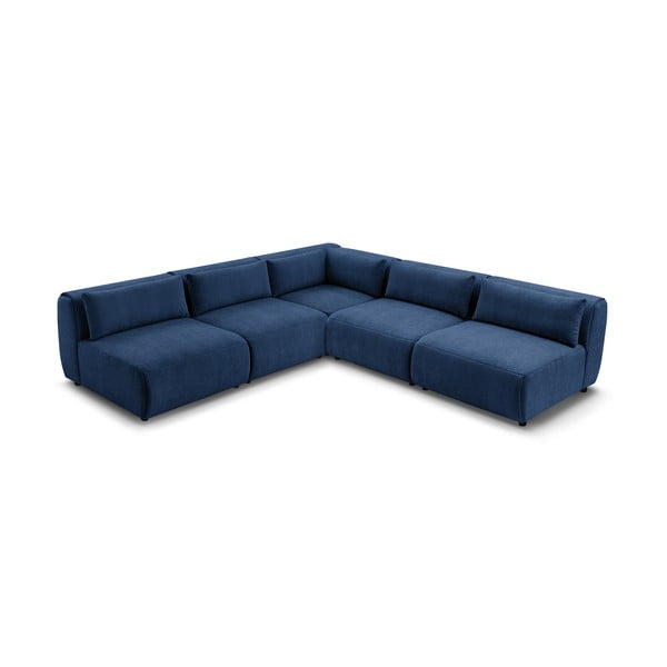 Tamsiai mėlyna kampinė sofa (kintama) Jeanne - Bobochic Paris