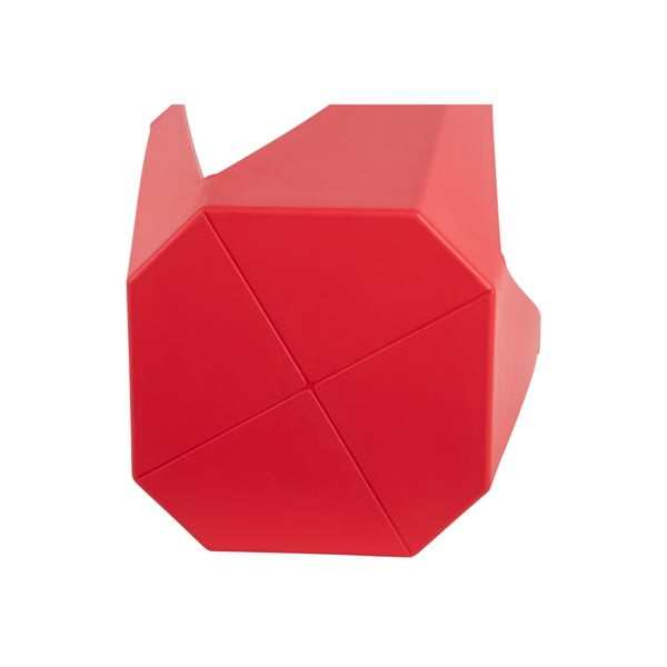 Raudonos spalvos iš plastiko taburetė Cherish – Leitmotiv-image-2