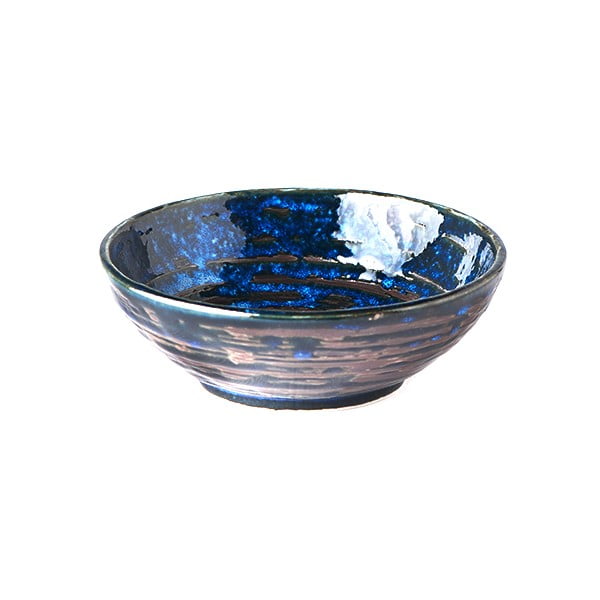 Mėlynas keraminis dubenėlis MIJ Copper Swirl, ø 13 cm