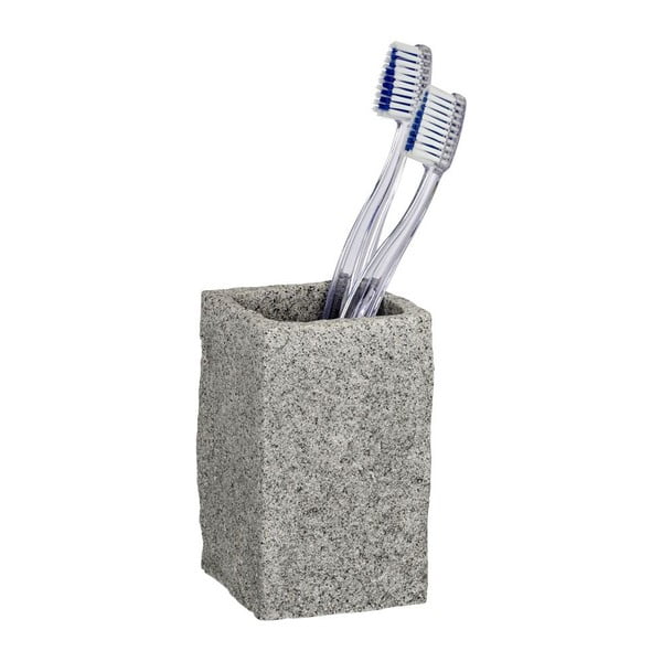 Wenko Granite pilkas dantų šepetėlio puodelis