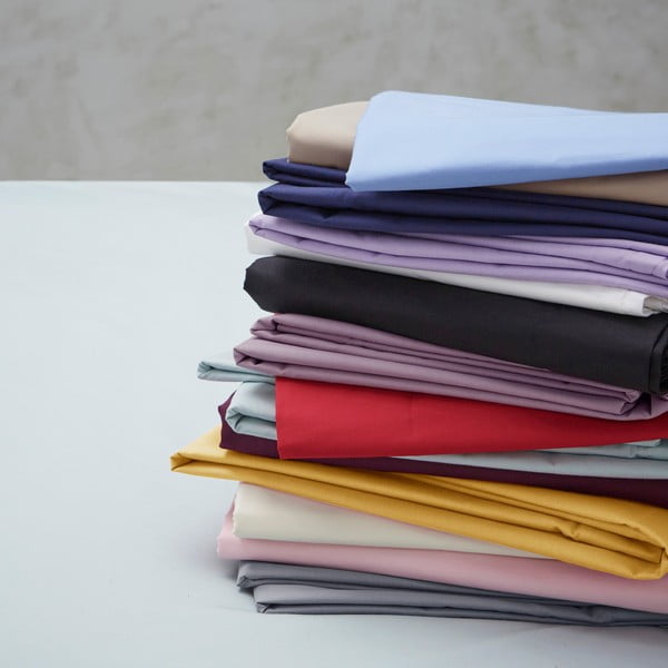 Geltonos spalvos iš perkalio paklodė su guma 90x190 cm Easy Iron Percale – Catherine Lansfield-image-4