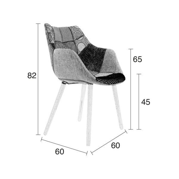 "Zuiver Twelve Patchwork" kėdė-image-2