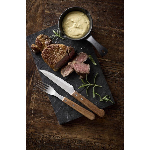 Sidabrinės spalvos/natūralios spalvos kepsnio įrankių rinkinys iš nerūdijančio plieno 8 vnt. – Holm-image-1