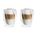 2 dvigubo stiklo stiklinių rinkinys Vialli Design Latte, 300 ml