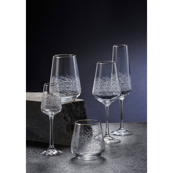 6 šampano taurių rinkinys Crystalex Frost, 200 ml-image-4