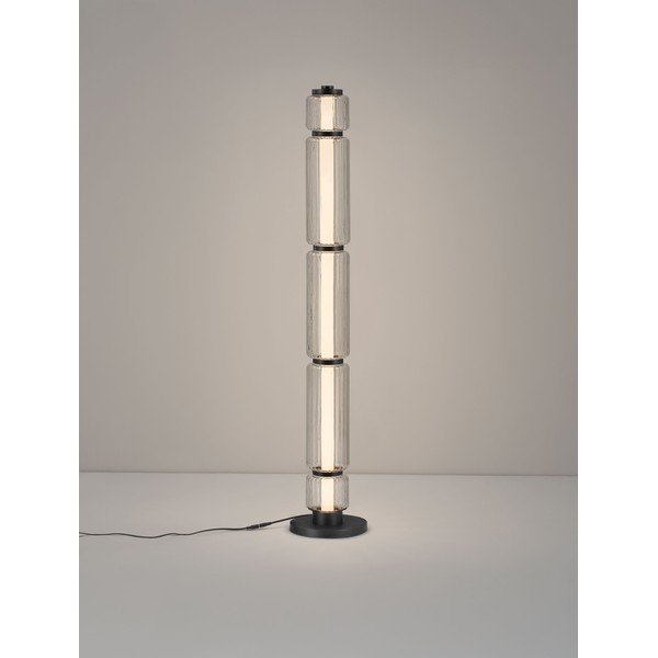 Matinės juodos spalvos iš stiklo pastatomas šviestuvas LED (aukštis 123 cm) Liesa – Nova Luce-image-2